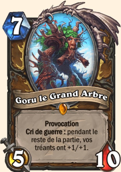 Goru le Grand Arbre carte Hearhstone