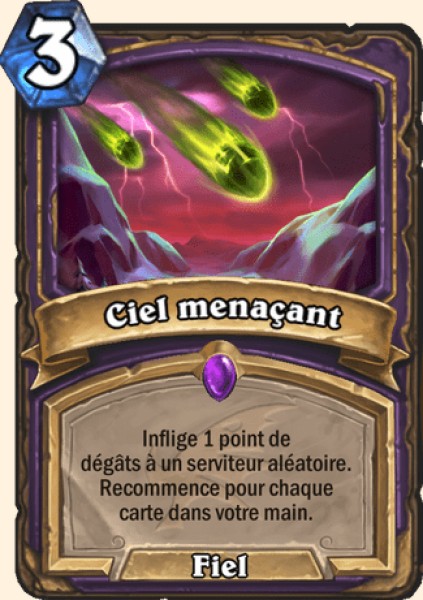 Ciels sombres carte Hearhstone