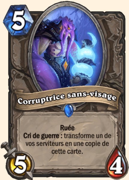 Corrupteur Sans-visage carte Hearhstone