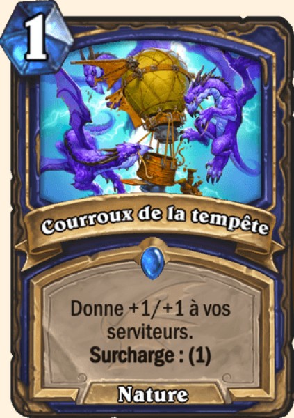 Courroux de la tempete carte Hearhstone