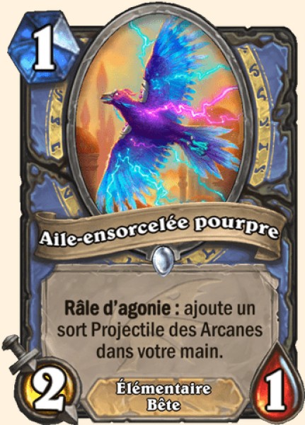 Aile-ensorcelee pourpre carte Hearhstone