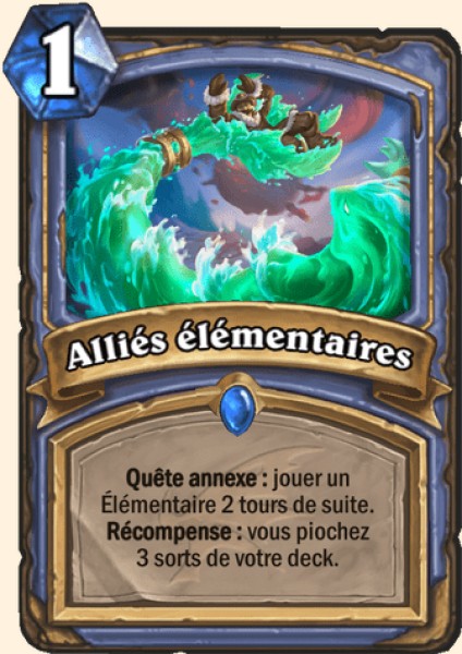 Allies elementaires carte Hearhstone