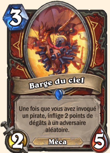 Barge du ciel carte Hearhstone