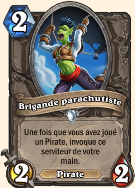 Brigande parachutiste carte Hearhstone