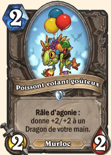 Poissont volant gouteux carte Hearhstone