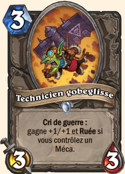 Technicien gobeglisse carte Hearhstone