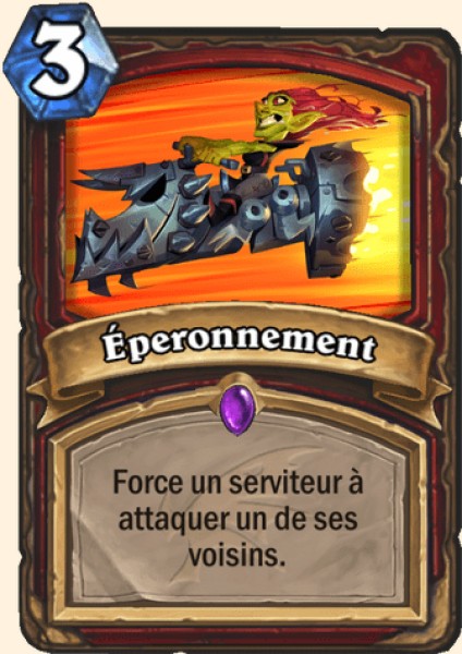 Eperonnement carte Hearhstone