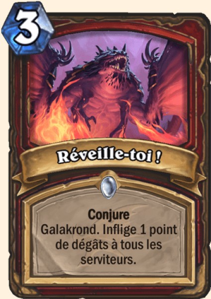 Reveille-toi ! carte Hearhstone