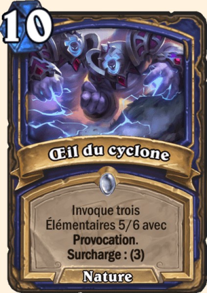 Oeil du cyclone carte Hearhstone