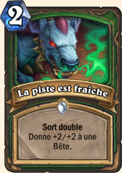 La piste est fraiche carte Hearhstone