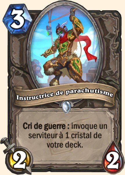 Instructrice de parachutisme carte Hearhstone