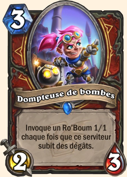 Dompteuse de bombes carte Hearhstone