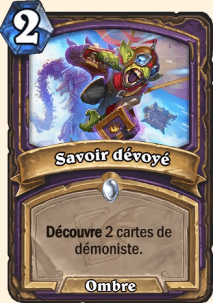 Savoir devoye carte Hearhstone