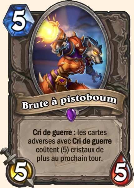 Brute a pistoboum carte Hearhstone