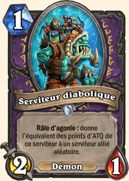 Serviteur diabolique carte Hearhstone