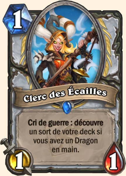 Clerc des Ecailles carte Hearhstone