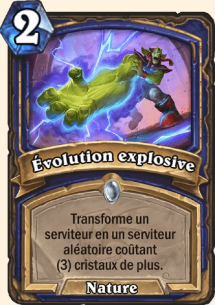 Evolution explosive carte Hearhstone