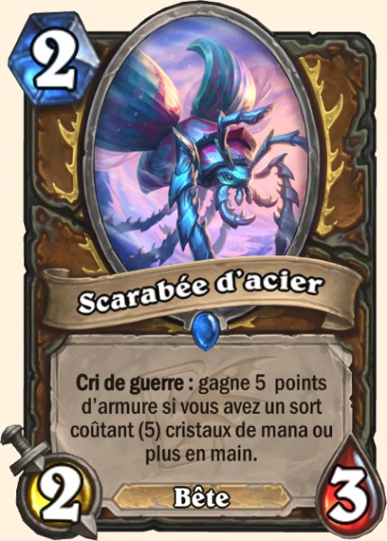 Scarabee d'acier carte Hearhstone