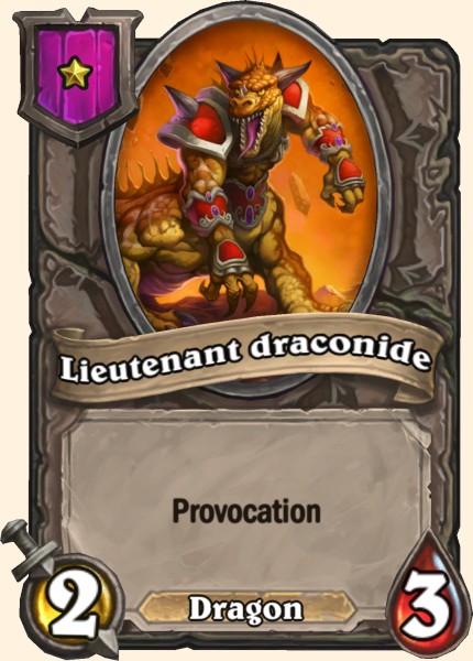Lieutenant draconide carte Hearhstone