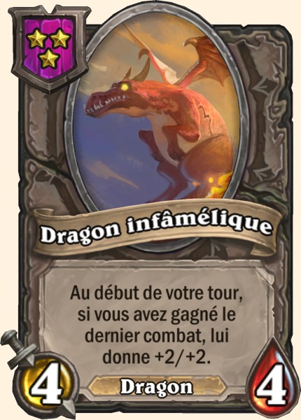Dragon infamelique carte Hearhstone