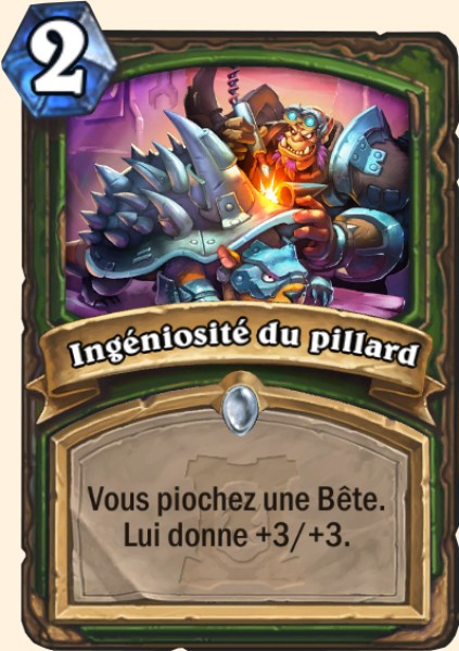 Ingeniosite du pillard carte Hearhstone