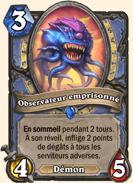 Observateur emprisonne carte Hearhstone