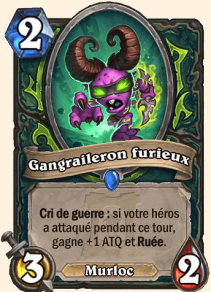 Gangraileron furieux carte Hearhstone