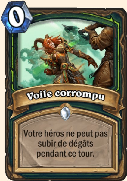 Voile corrompu carte Hearhstone