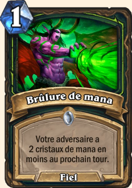 Brulure de mana carte Hearhstone