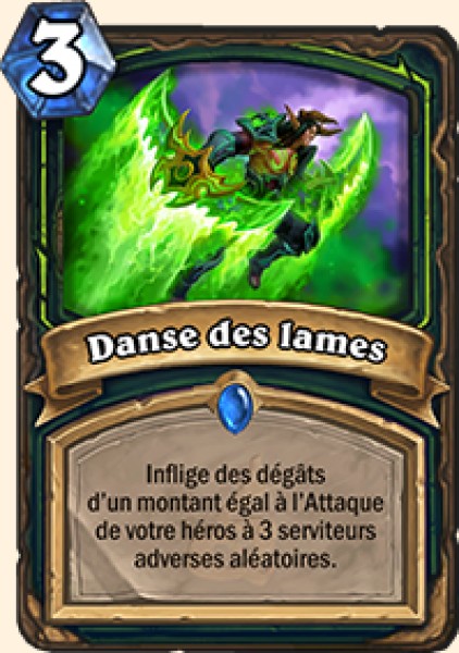 Danse des lames carte Hearhstone