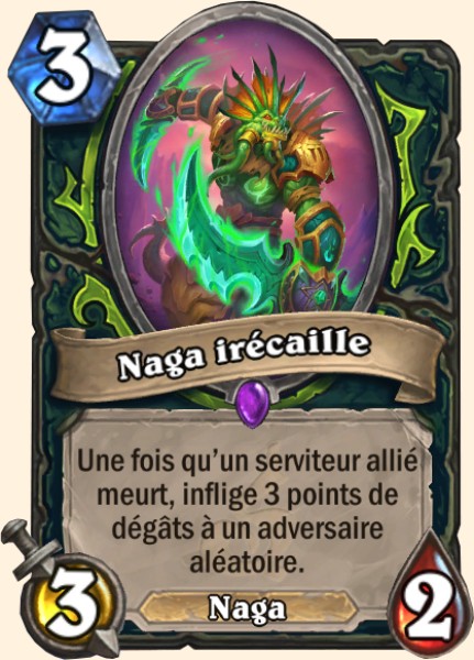 Naga irecaille carte Hearhstone