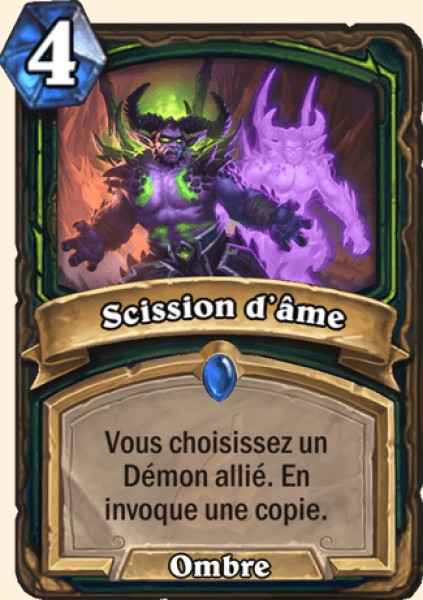 Scission d'ame carte Hearhstone