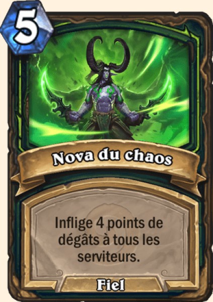 Nova du chaos carte Hearhstone