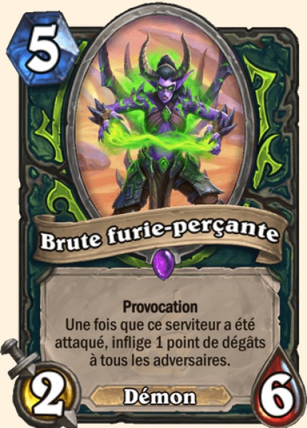 Brute furie-percante carte Hearhstone