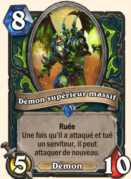 Demon superieur massif carte Hearhstone