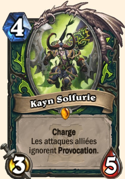 Kayn Solfurie carte Hearhstone