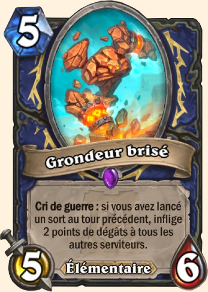 Grondeur brise carte Hearhstone