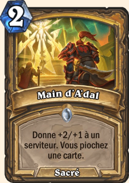 Main d'A'dal carte Hearhstone
