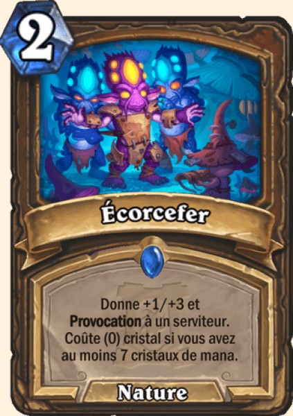 Ecorcefer carte Hearhstone