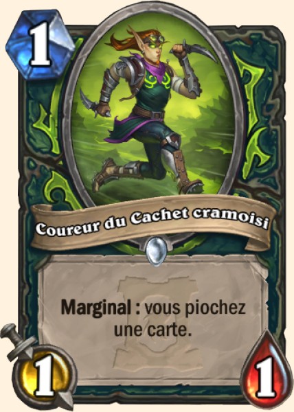 Coureur sigil cramoisi carte Hearhstone