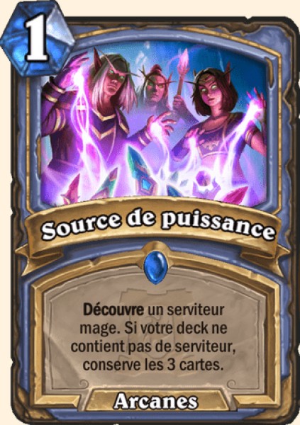 Source de puissance carte Hearhstone