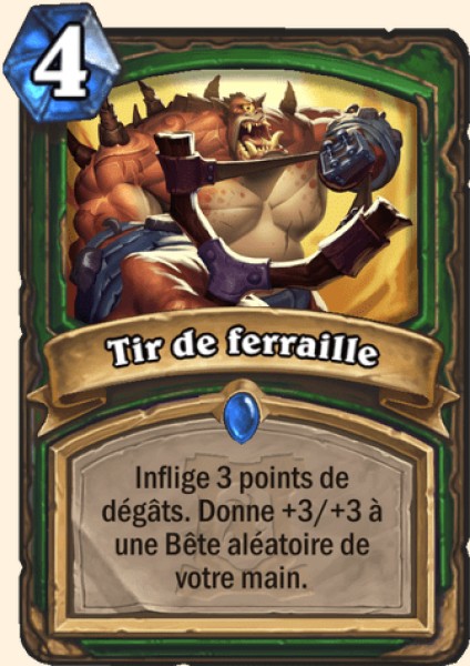 Tir de ferraille carte Hearthstone