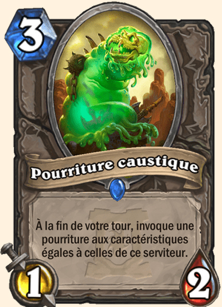 Pourriture caustique carte Hearhstone