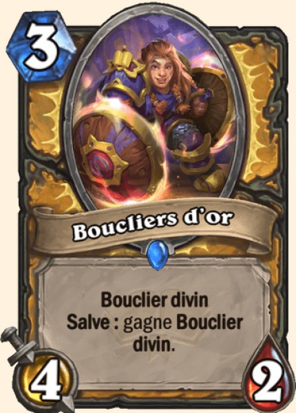 Boucliers d'or carte Hearhstone