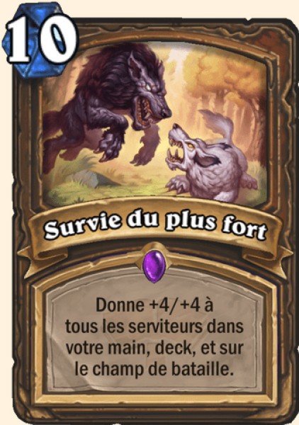 Combat de loups carte Hearhstone