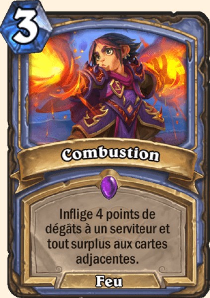 Combustion carte Hearhstone