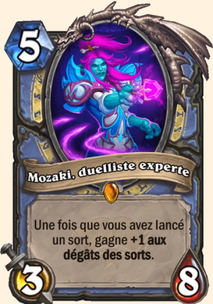 Mozaki, la maitresse dualiste carte Hearhstone
