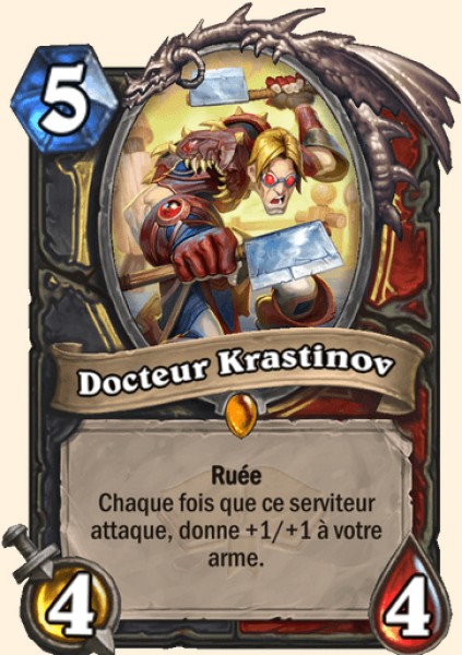Docteur Krastinov carte Hearhstone