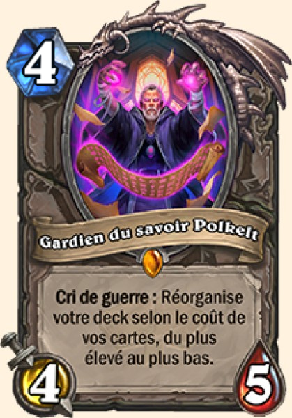 Gardien du savoir Polkelt carte Hearhstone