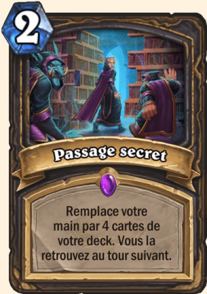 Passage secret carte Hearhstone